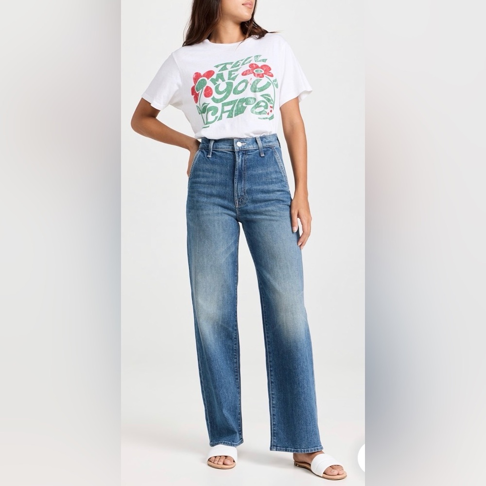 MOTHER Superior High Waisted Spinner Prep Skimp Flashback